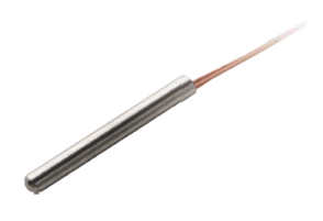 Temperature sensor for artificial dialysis machines in small diameter in SUS casing